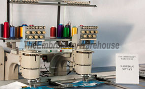 ID# 1127 1994 Barudan PROFIT 902T YS  Multi-head commercial embroidery machine http://www.TheEmbroideryWarehouse.com